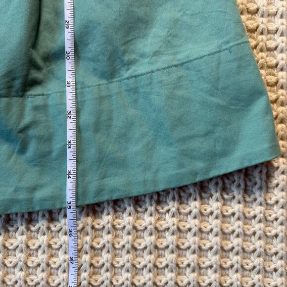 LC Lauren Conrad Seafoam Green Trench Coat Floral Lining Size 4 - Picture 8 of 14